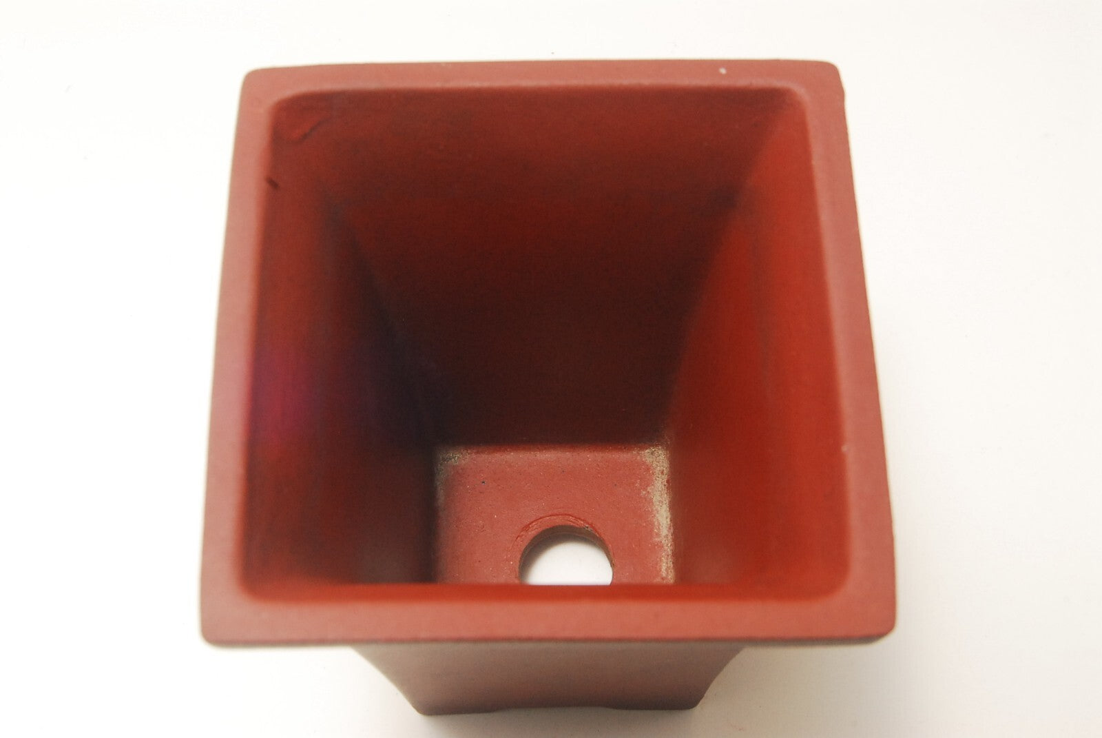 Japanese TOKONAME bonsai pot HIKARI brown square SESSOKU Cascade h3.3" 31#