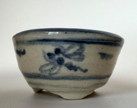 Japanese Bonsai pot TATSUYA KATO signed Dragonfly pictured MAME φ1.8" /417