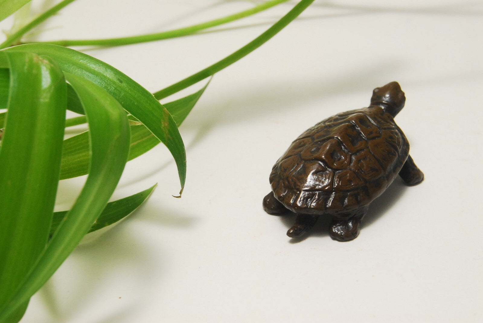 TENPAI TEMPAI turtle and snail Accompanying Bonsai ornament alloy figure L1.6"