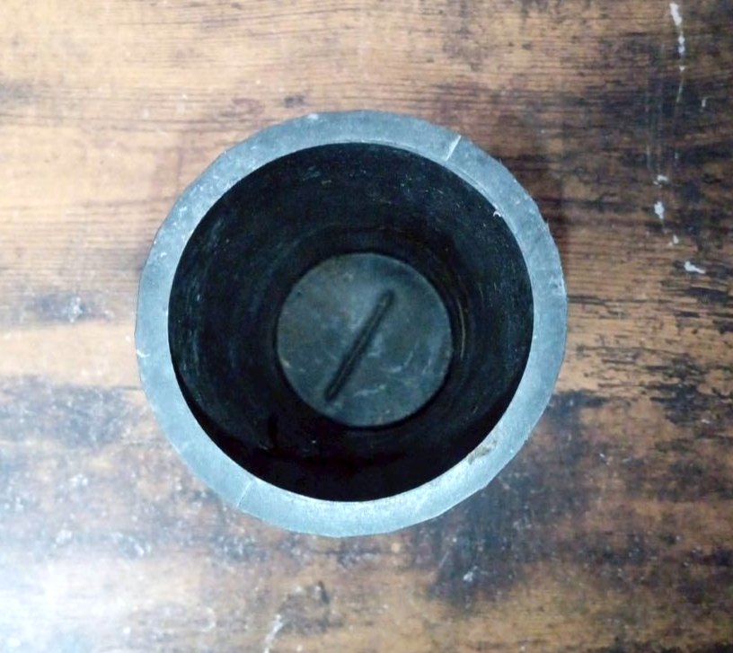 Japanese braided bamboo work Flower basket IKEBANA vase Tall h10.8" /436