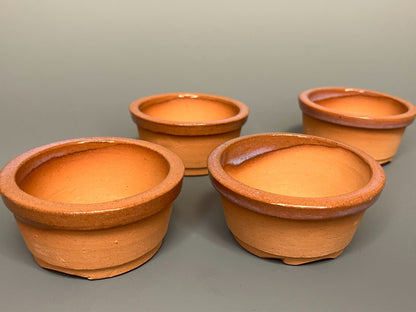 Japanese Bonsai pot MASAKO KUNII signed MAME training pot φ2.4" set of 4 /441