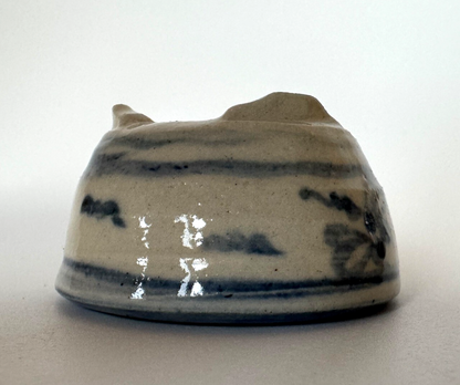 Japanese Bonsai pot TATSUYA KATO signed Dragonfly pictured MAME φ1.8" /417