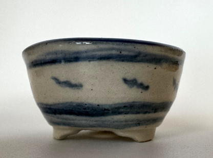 Japanese Bonsai pot TATSUYA KATO signed Dragonfly pictured MAME φ1.8" /417