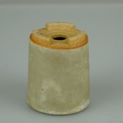 Japanese Bonsai pot MARUTO signed gray glazed Round Cascade SESSOKU φh2" /421