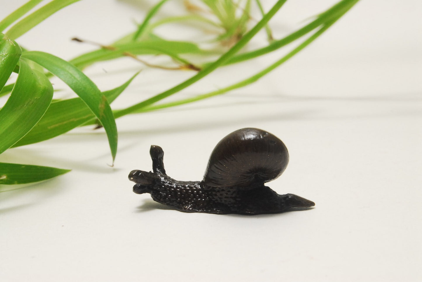 TENPAI TEMPAI turtle and snail Accompanying Bonsai ornament alloy figure L1.6"