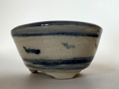 Japanese Bonsai pot TATSUYA KATO signed Dragonfly pictured MAME φ1.8" /417