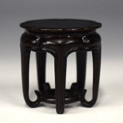 Japanese wooden bonsai stand Flower table Curled legs KADAI set of 2 φ2" /408