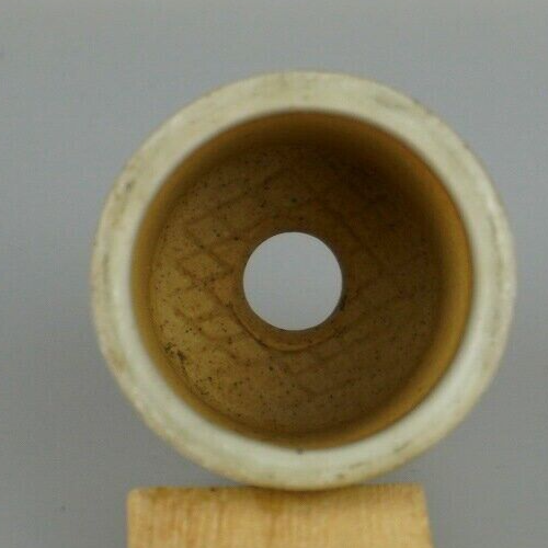 Japanese Bonsai pot MARUTO signed gray glazed Round Cascade SESSOKU φh2" /421