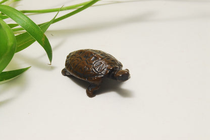 TENPAI TEMPAI turtle and snail Accompanying Bonsai ornament alloy figure L1.6"