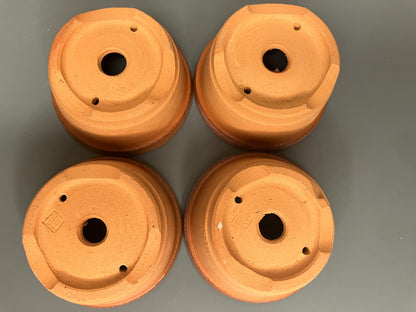 Japanese Bonsai pot MASAKO KUNII signed MAME training pot φ2.4" set of 4 /441