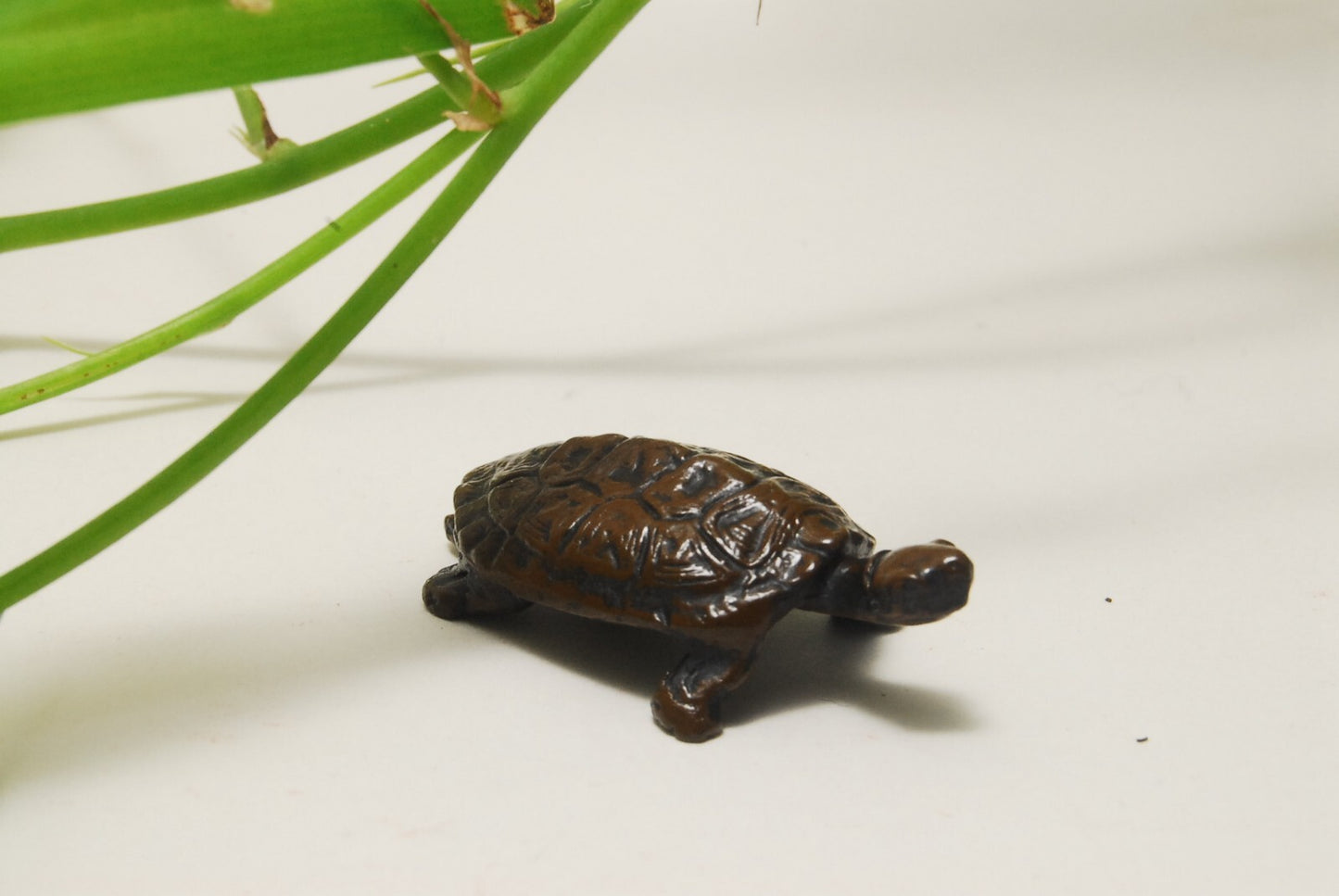 TENPAI TEMPAI turtle and snail Accompanying Bonsai ornament alloy figure L1.6"