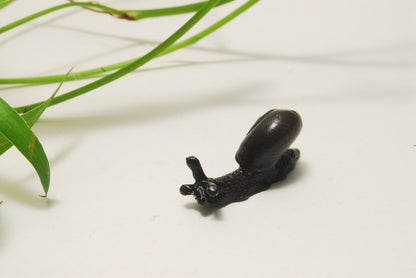 TENPAI TEMPAI turtle and snail Accompanying Bonsai ornament alloy figure L1.6"