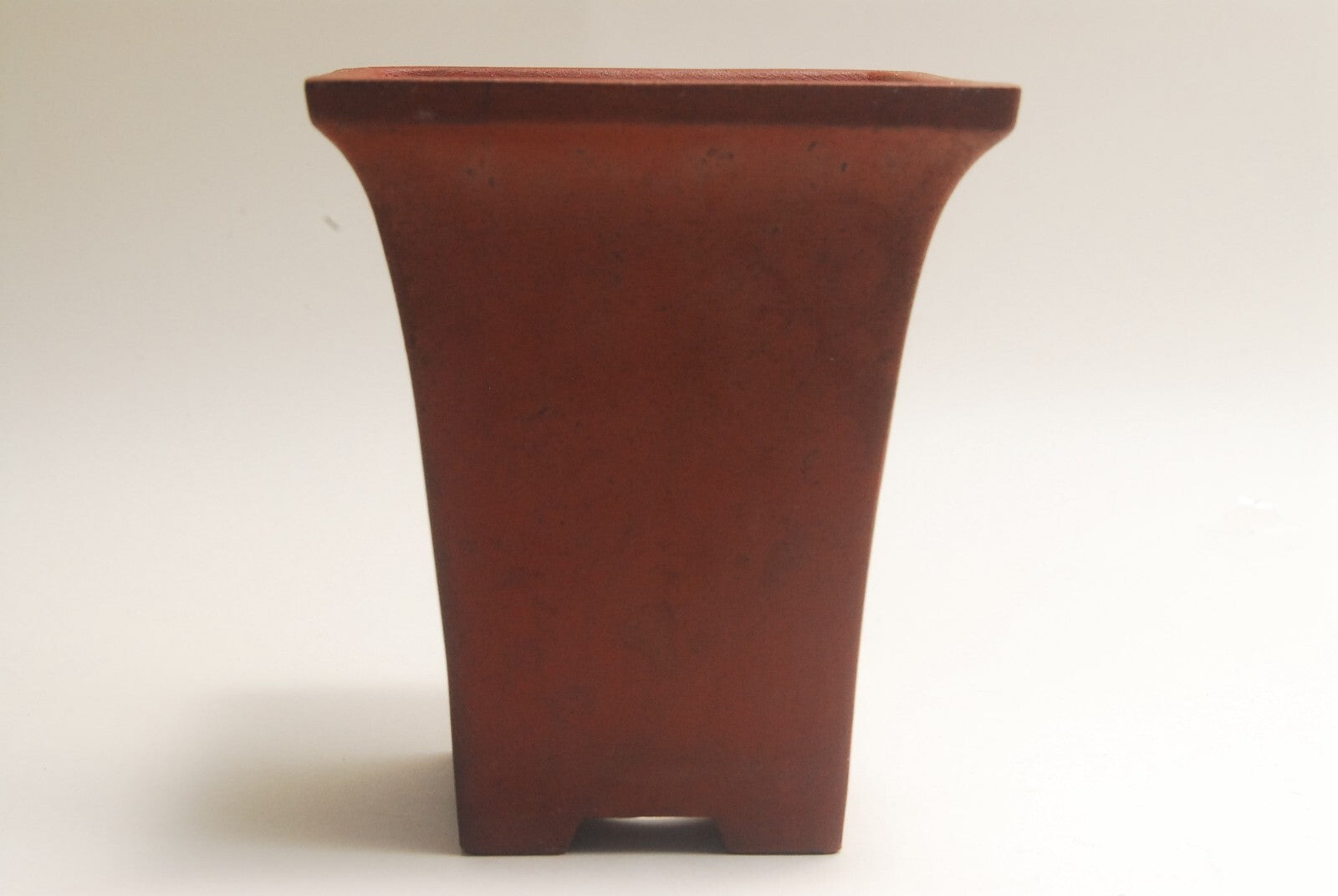 Japanese TOKONAME bonsai pot HIKARI brown square SESSOKU Cascade h3.3" 31#